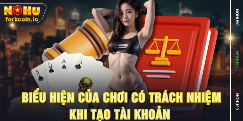 Biểu hiện của chơi có trách nhiệm khi tạo tài khoản Biểu hiện của chơi có trách nhiệm khi tạo tài khoản