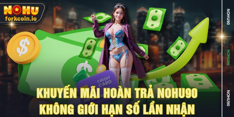 Khuyến mãi hoàn trả NOHU90 không giới hạn số lần nhận Khuyến mãi hoàn trả NOHU90 không giới hạn số lần nhận