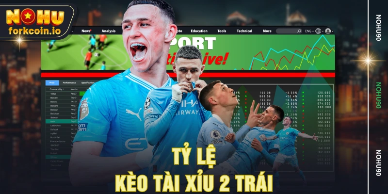 Tỷ lệ kèo tài xỉu 2 trái Tỷ lệ kèo tài xỉu 2 trái